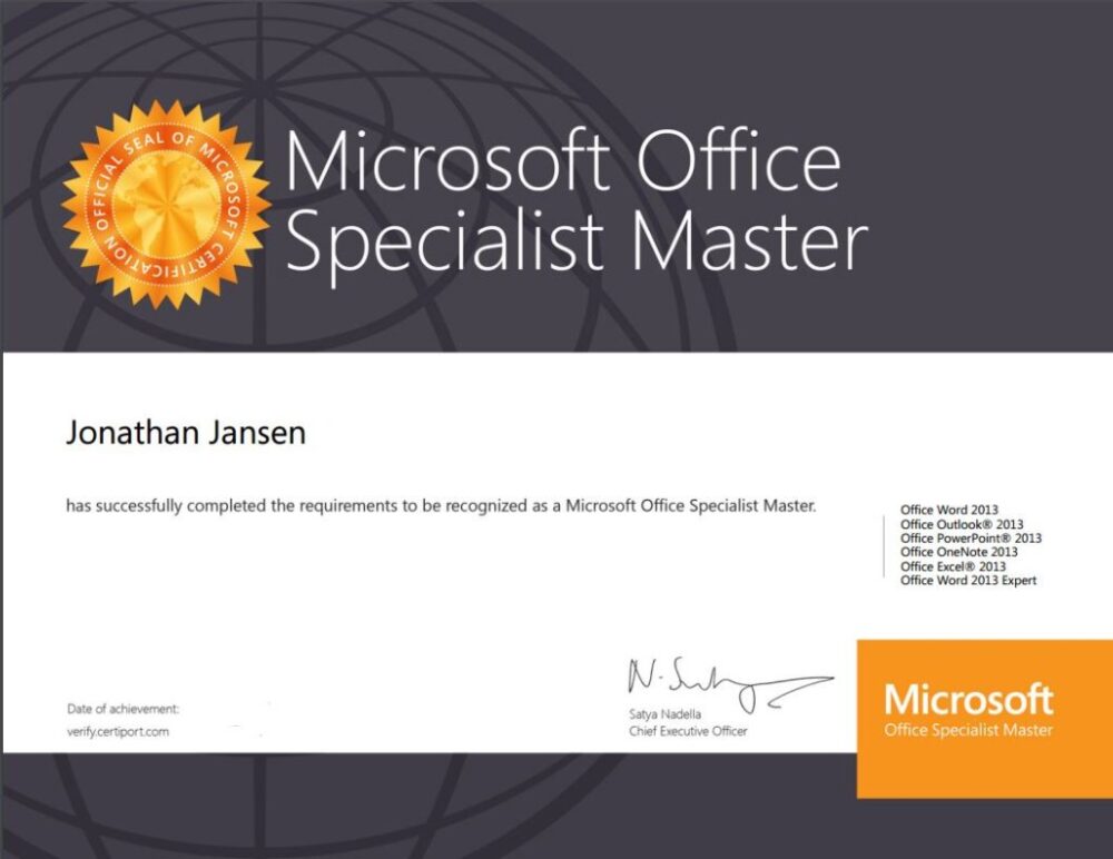 Chứng chỉ tin học Microsoft Office là bài thi đánh giá về kỹ năng tin học văn phòng 