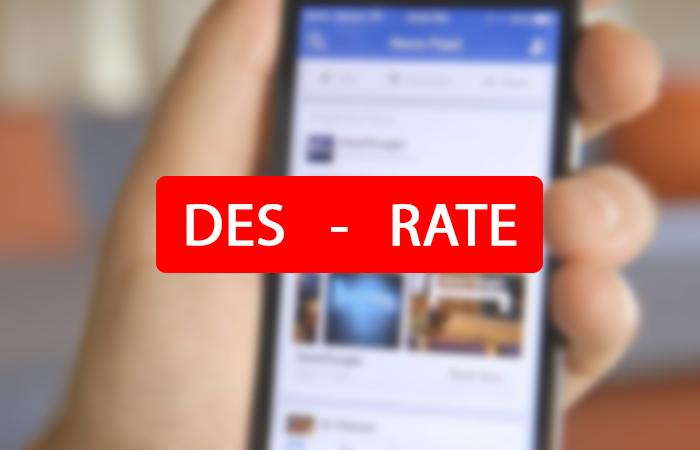 Cách thao tác Des và Rate là gì trên facebook?