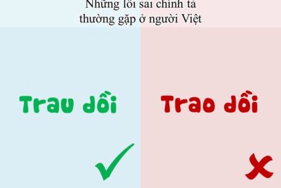 Trau Dồi hay Trao Dồi? Từ nào dùng đúng trong tiếng Việt?