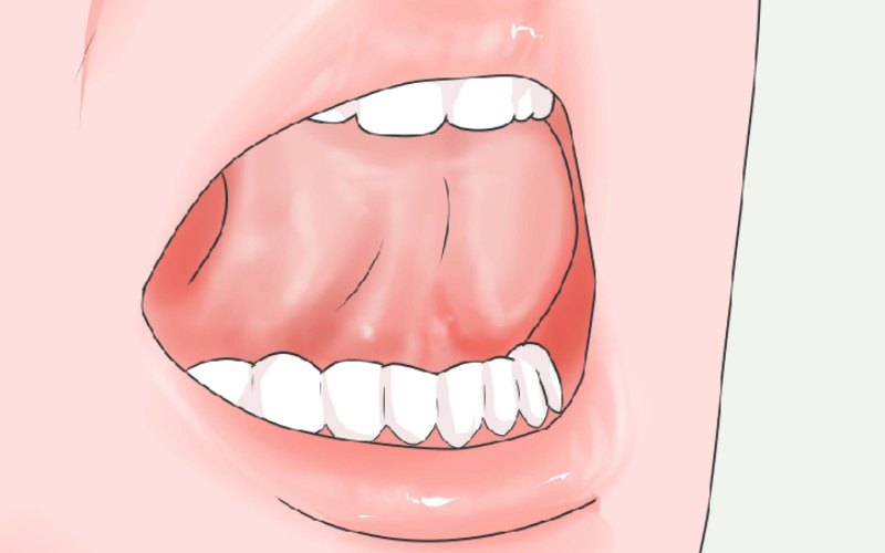 Đặt lưỡi đúng vị trí sau răng cửa hàm trên