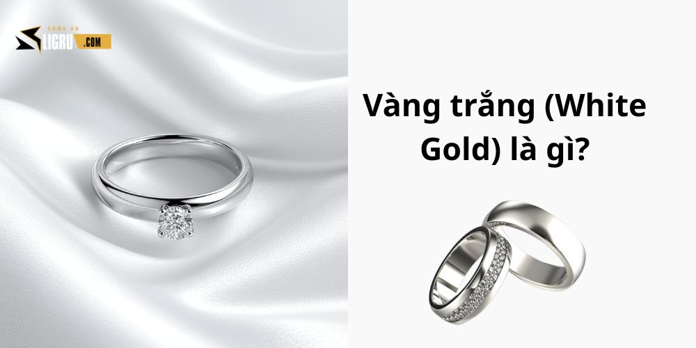 Vàng trắng là hợp kim được tạo ra từ vàng nguyên chất (Au).